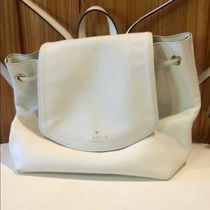 White kate spade backpack